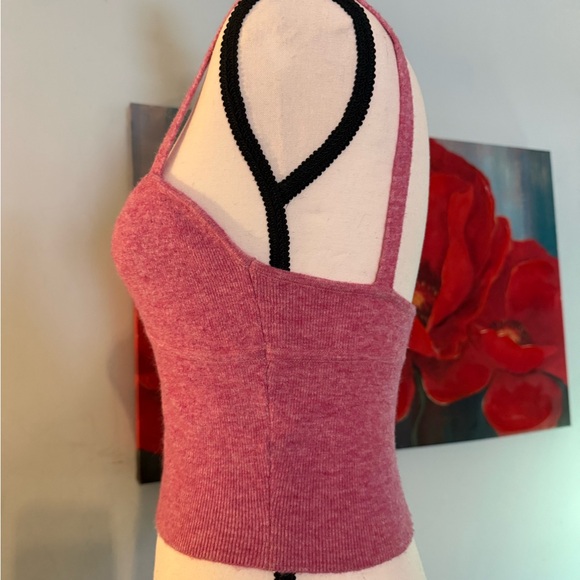 Aritzia Pink Wilfred Sicily Sweater Tank Top Size S Small Cashmere Wool Blend - Picture 2 of 9